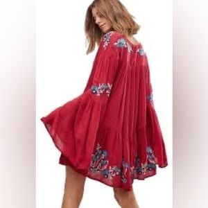 Free people embroidered mini dress Tunic